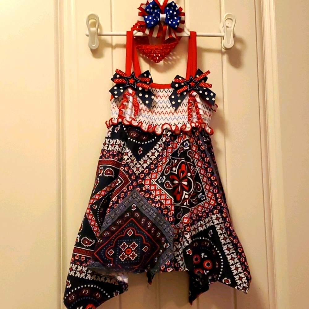 Good Lad Handkerchief 4th of July Dress